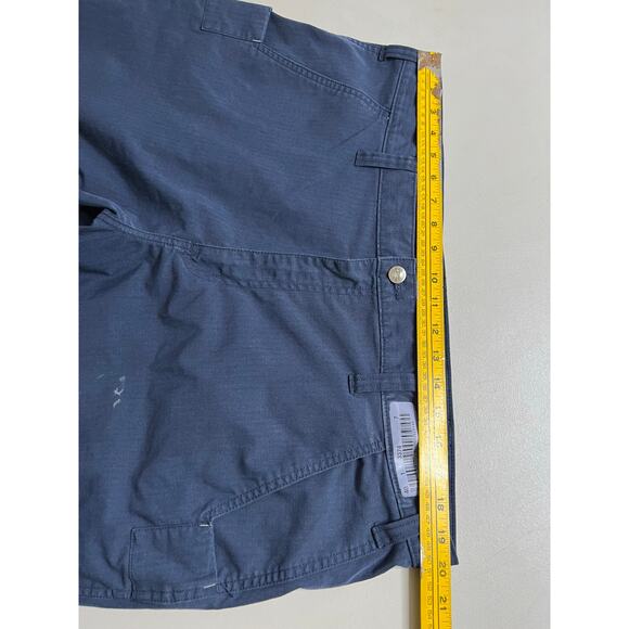 Carhartt Relaxed Fit Canvas Blue Men 40x32 Work Pants Y2K utility outdoors - Picture 7 of 9